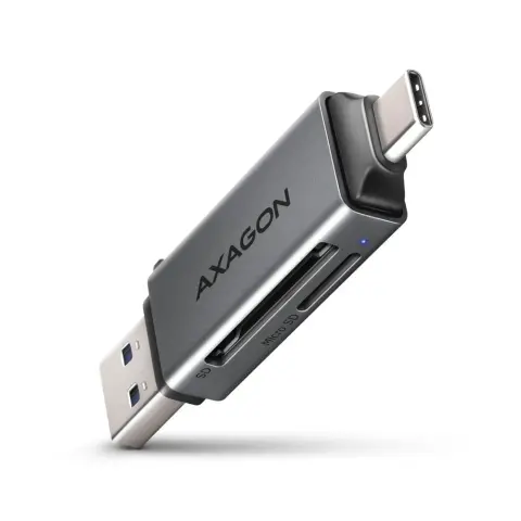 AXAGON CRE-DAC SuperSpeed USB-C + USB-A kártyaolvasó