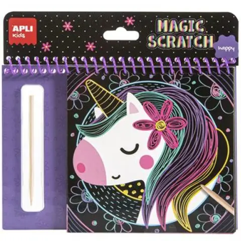 APLI Kids Magic Scratch képkarcoló füzet - Unikornis