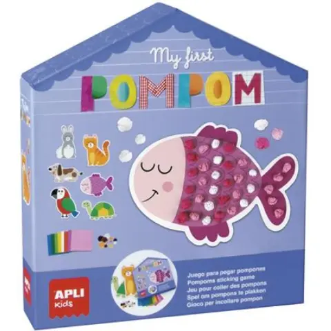 APLI Kids My first Pompom kreatív készségfejlesztő készlet - Állatok