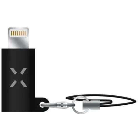 FIXED Micro USB Lightning adapter Black 3cm FIXA-ML-BK