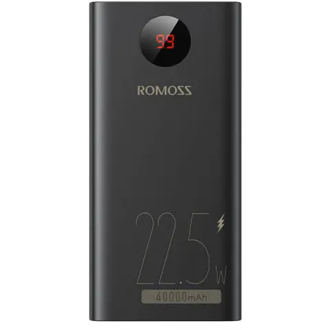 ROMOSS PEA40PF PowerBank 40000mAh 22.5W fekete