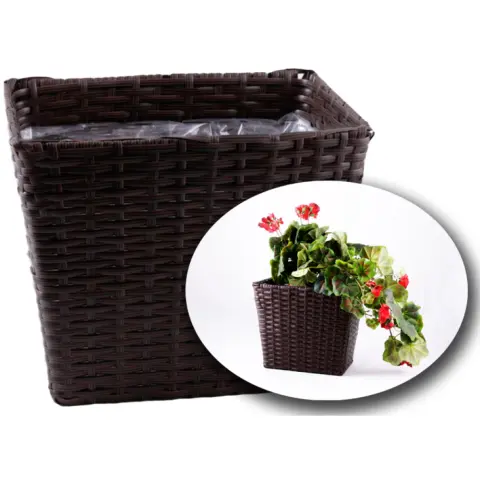 Polyrattan téglalap fiók III