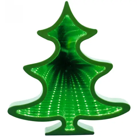 LED-es asztali tükördísz