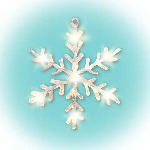 LED-es ablakdísz hókristály