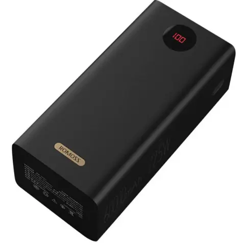 ROMOSS PEA60 PowerBank QC+PD 60000mAh 22.5W fekete