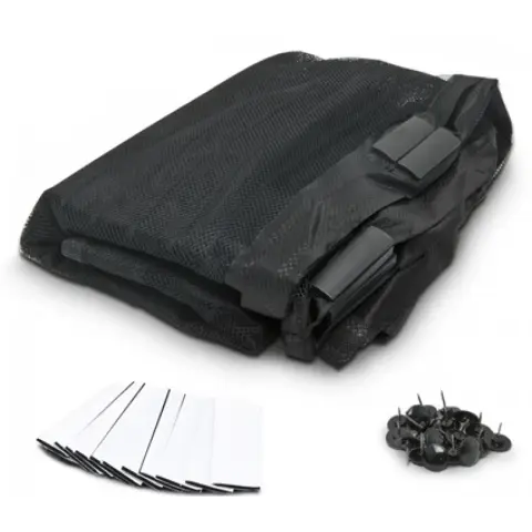 DELIGHT 11398BK Magnetic mosquito net curtain for door black