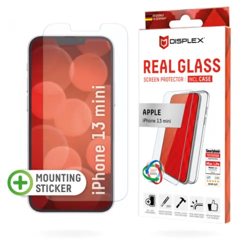 DISPLEX Real Glass + Case iPhone 13 Mini