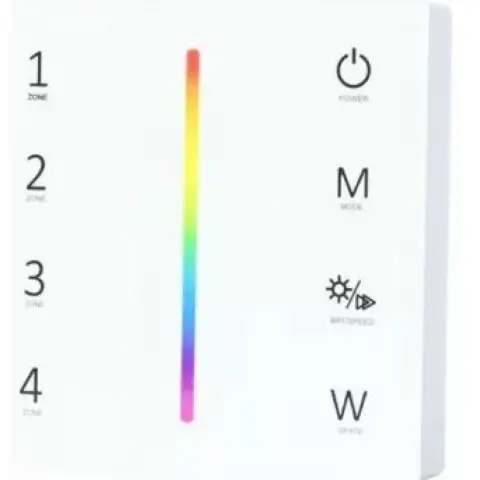 OPTONICA AC6374 LED szalag távirányító RGB+W négy zónás fehér