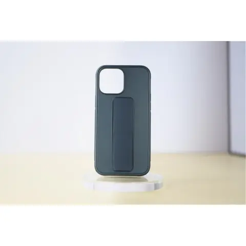 CELLECT TPU+PC rubberized back cover case with kickstand for iPhone 14 dark blue