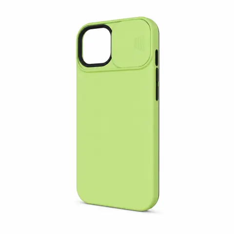 CELLECT TPU+PC zadnji ovitek z drsnim zaščitnim pokrovom za kamero iPhone 14 zelen