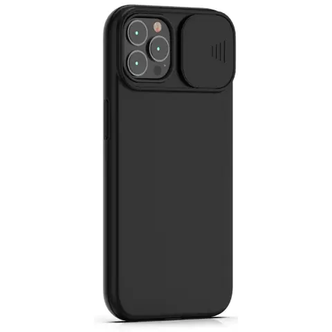 CELLECT TPU+PC Csúsztatható kameravédős hátlaptok iPhone 14 Plus fekete