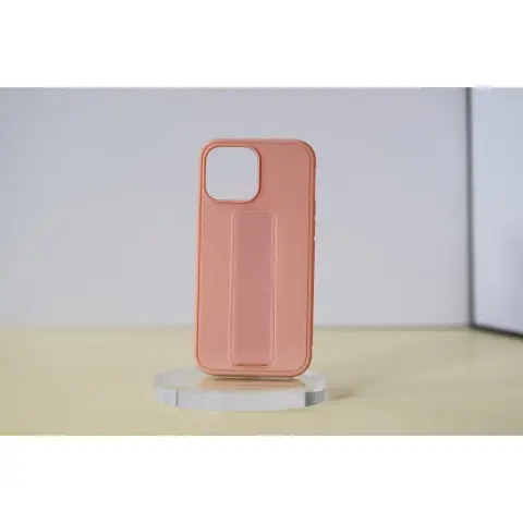 CELLECT TPU+PC Gumiran zadnji ovitek s stojalom za Samsung Galaxy S23 roza