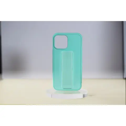 CELLECT TPU+PC gumiran zadnji ovitek s stojalom iPhone 14 5G turkizen