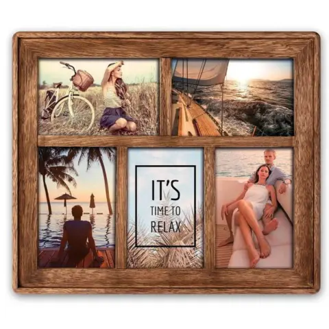 Zep Mosel picture frame for 5 pictures 10x15 cm wood brown