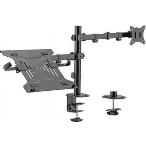 GEMBIRD MA-DA-03 prilagodljiv stolni držač monitor ruke i notebook poslužavnik 17"-32"