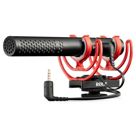 RODE VideoMic NTG professzionális kamera és USB mikrofon Rycote Lyre vakupapucs felfüggesztéssel