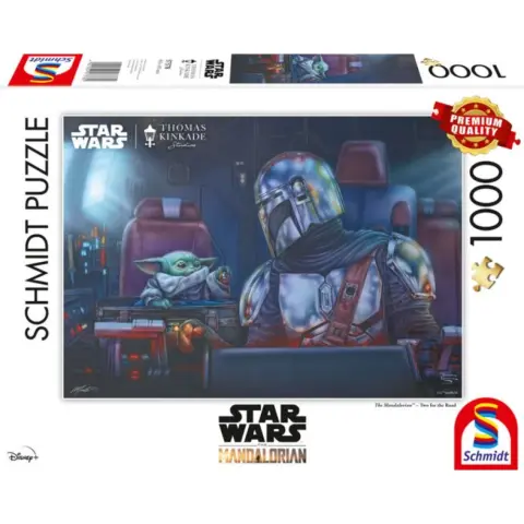 SCHMIDTSPIELE Puzzle játék 1000 darabos Thomas Kinkade Studios: Star Wars The Mandalorian - Two for the Road