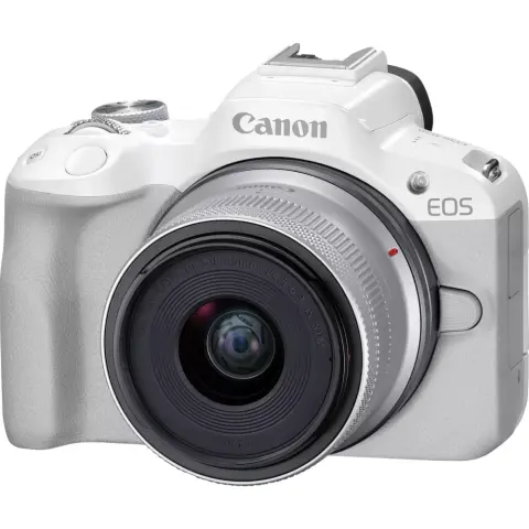 CANON EOS R50 + RF-S 18-45 fehér
