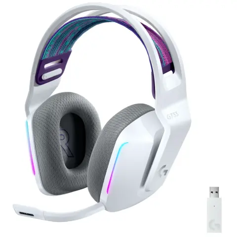 LOGITECH G733 Lightspeed Draht ohne gaming Headset RGB Weiß