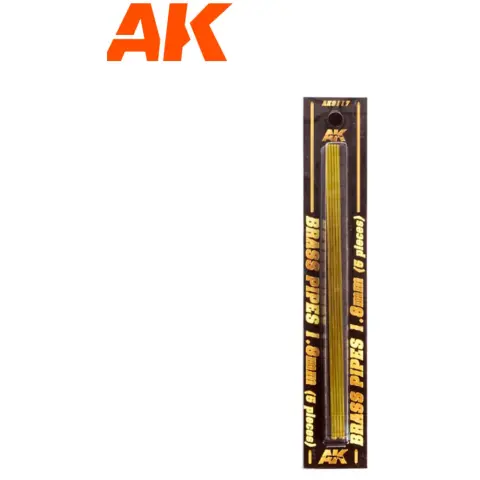AK INTERACTIVE Réz cső dioráma készítéshez 200x1.8mm 5 darabos szett
