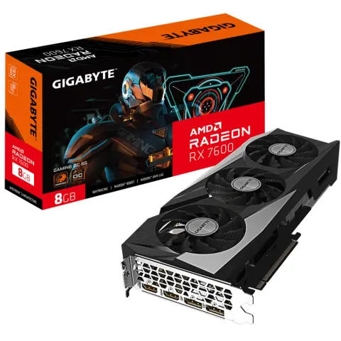 GIGABYTE GV-R76GAMING-OC-8GD Radeon RX 7600 8GB GDDR6 GAMING OC PCIE