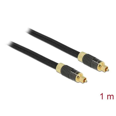 DELOCK Toslink Összekötő Fekete 1m 86592