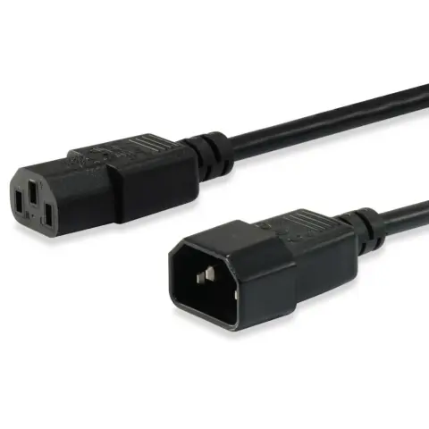 EQUIP IEC Táp Fekete 3m 112101