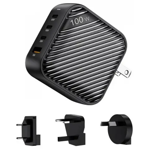 INVZI P310A GanHub USB wall charger 100W fekete