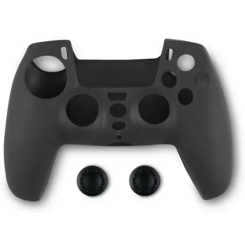SPARTAN GEAR Controller Silicon Skin Cover and Thumb Grips PS5 fekete