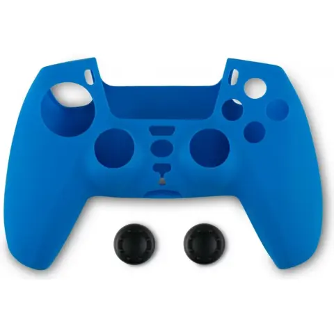 SPARTAN GEAR Controller Silicon Skin Cover and Thumb Grips PS5 blue