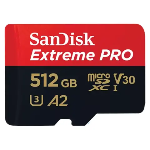 SANDISK Extreme Pro 512GB MicroSDXC 140 MB/s 214507