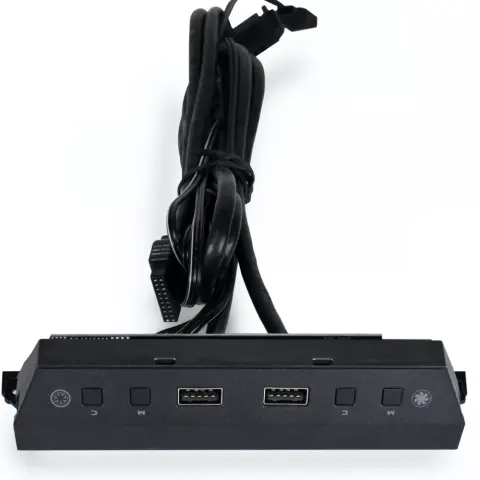 LIAN LI LAN216-1X I/O panel fekete
