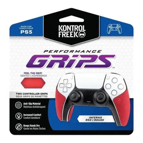 KONTROLFREEK Performance PS5 Grips piros