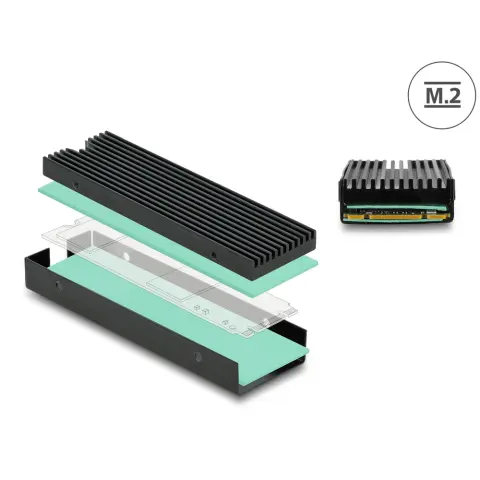 DELOCK heatsink M.2 SSD 2280-hoz black
