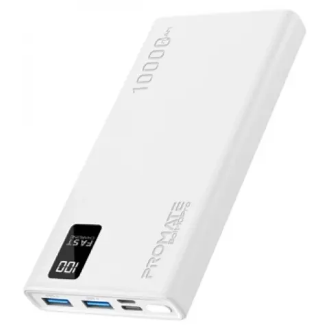 PROMATE Bolt-10Pro Power Bank 10000mAh alb