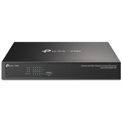 TP-LINK VIGI NVR1008H-8P 8 csatornás NVR PoE+
