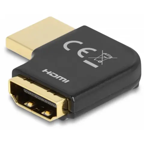 DELOCK HDMI 2.1 Toldó Fekete 3cm 60015