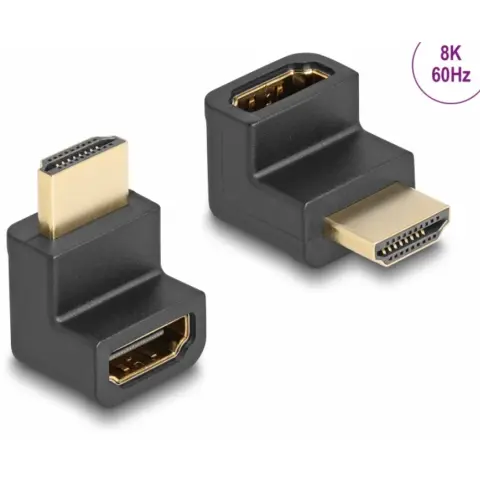 DELOCK HDMI 2.1 Toldó Fekete 3cm 66458
