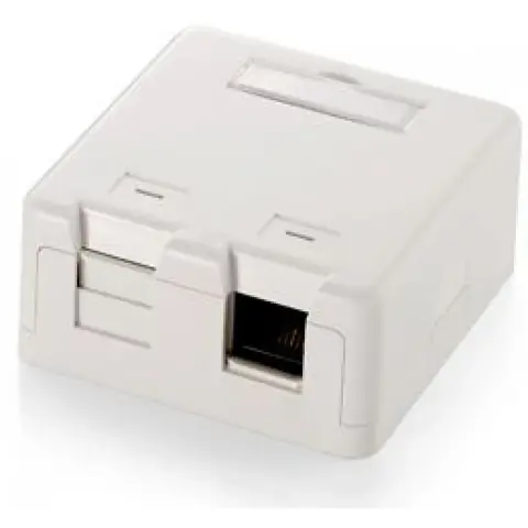 EQUIP Premium 2-Port Keystone Jack Surface Mount Box 125122