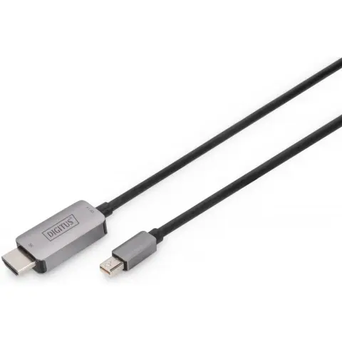 DIGITUS Mini DisplayPort HDMI 2.0 Átalakító Fekete 1m DB-340109-010-S
