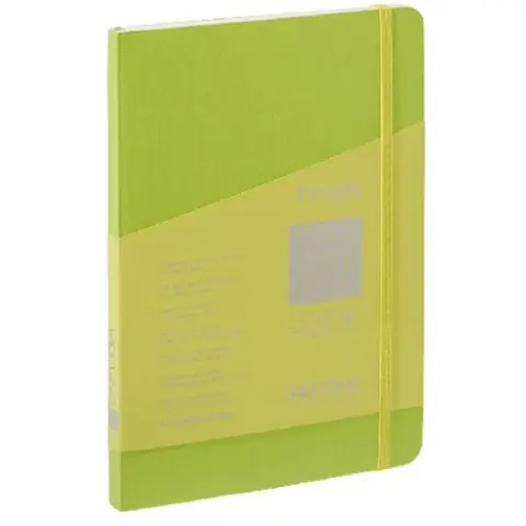 FABRIANO Ecoqua Plus A5 80 lapos kockás notesz világoszöld