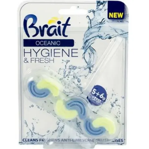 BRAIT 16361 Brait Hygiene and fresh WC cleaning block 2-phase 3x45 g ocean