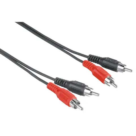 HAMA RCA Összekötő Fekete 5m 205087