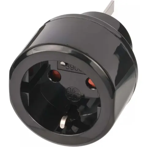 BRENNENSTUHL 1508440 Utazó Adapter Europe-to-Australia földelt fekete