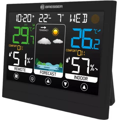 BRESSER BRE7007511 MeteoTemp BF időjárás állomás fekete