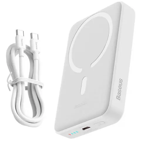 BASEUS Overseas Magnetic Mini Power Bank 10000mAh 30W fehér