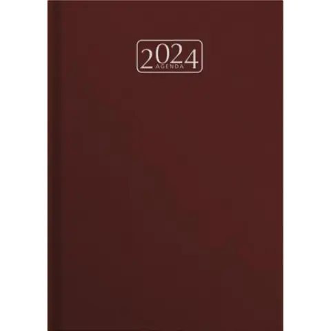 VICTORIA Chrono Calendar planner A5 daily (2024 year) burgundy