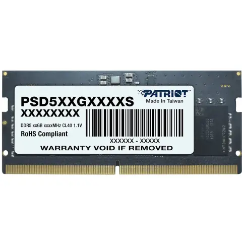 PATRIOT 16GB Notebook DDR5 4800MHz CL40 PSD516G480081S