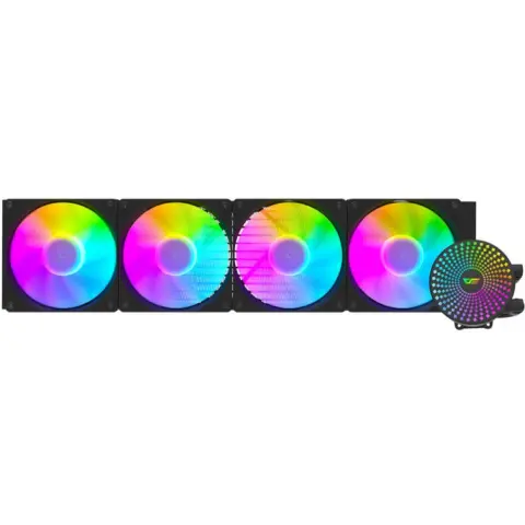 DARKFLASH Radiant DC480 ARGB črn