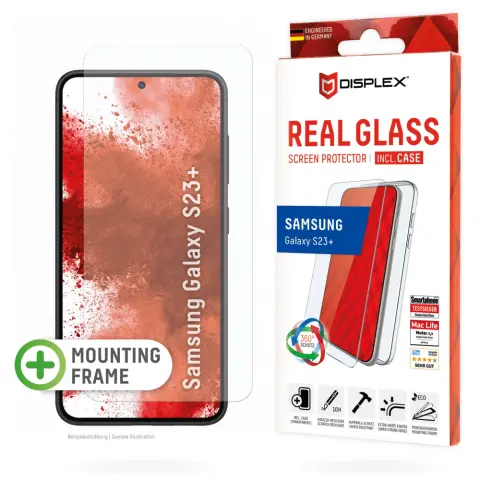 DISPLEX Real Glass + Case Samsung Galaxy S23 Plus